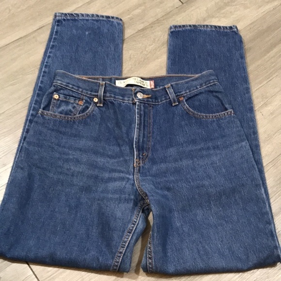 Levi’s 550 Medium Wash Classic Relaxed Tapered Jeans size 12Long - Picture 6 of 10
